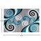 Flash Furniture Turquoise 6' x 9' Distressed Abstract Area Rug OKR-RG1100-69-TQ-GG - alternate 3